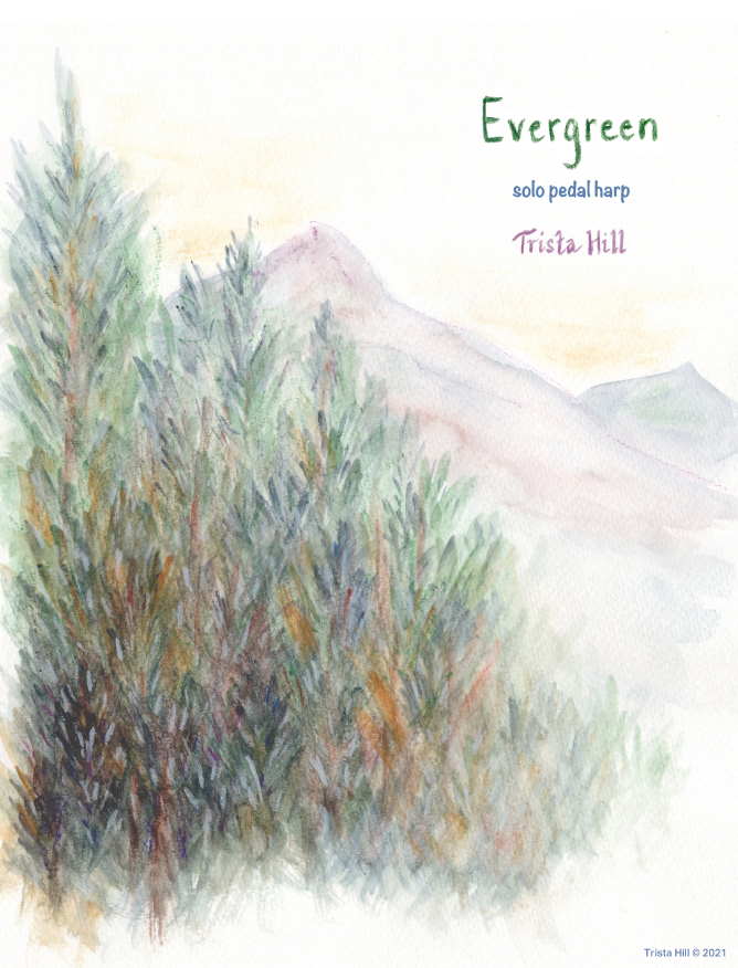Evergreen by Hill Cover at folkharp.com