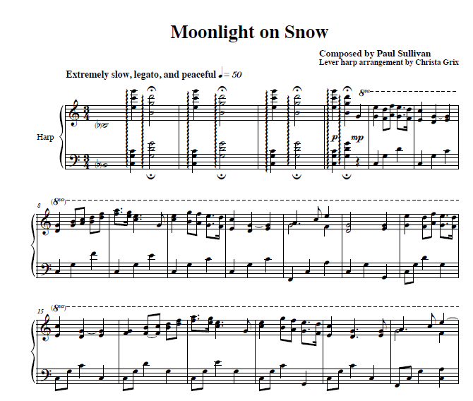 Moonlight on Snow Sample 1 at Melody's