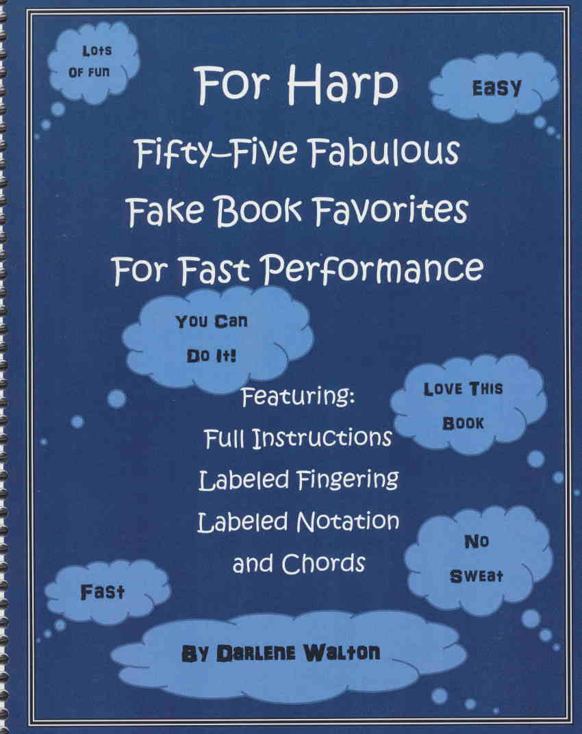 Fifty-Five Fabulous Fake Book Favorites by Walton Cover at folkharp.com
