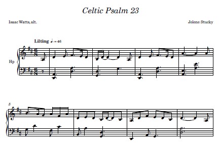 Celtic Psalm 23 Sample 1 at Melody's