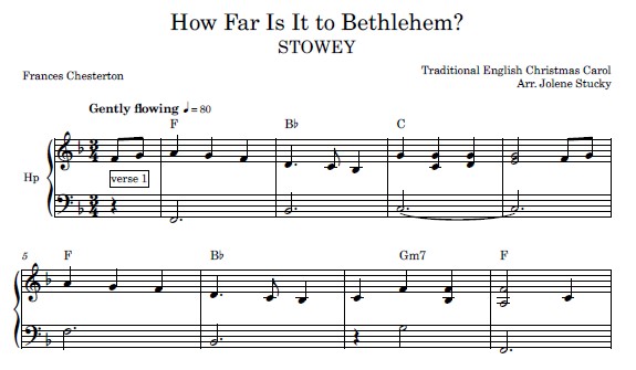 How Far Is It to Bethlehem Sample 1 at Melody's