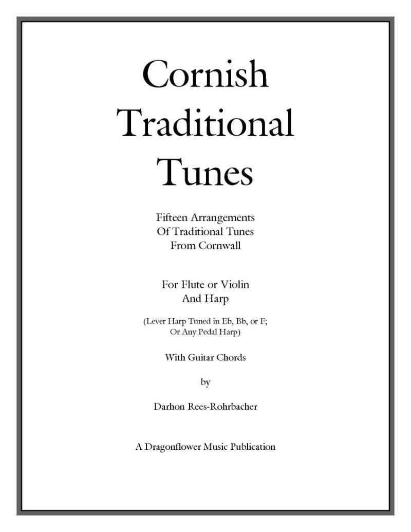 Cornish Traditional Tunes for Flute and Harp - cover
