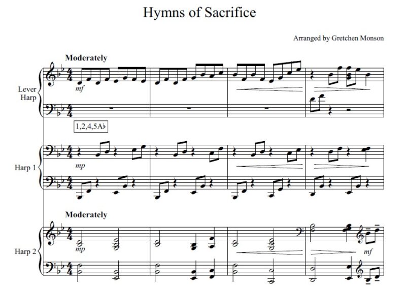 Hymns of Sacrifice Trio Sample 1 at Melody's