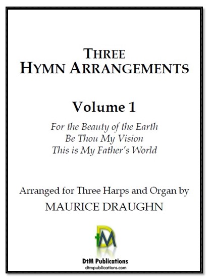 Three Hymn Arrangements by Draughn Cover at folkharp.com