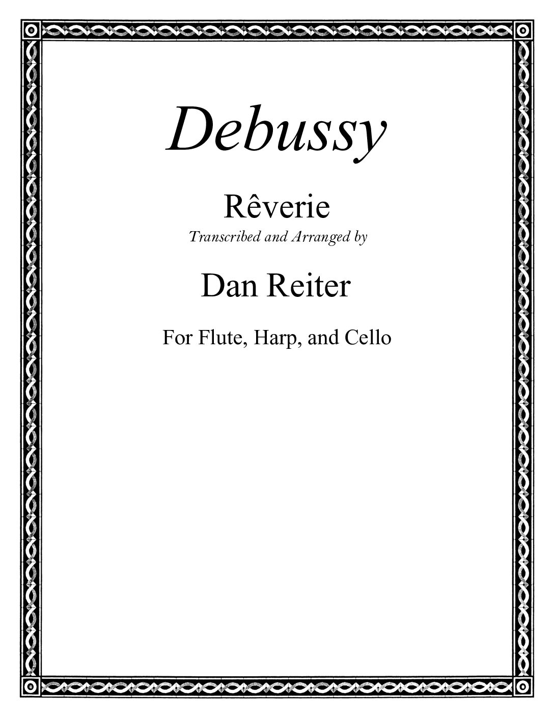 Rêverie for harp, flute, and cello