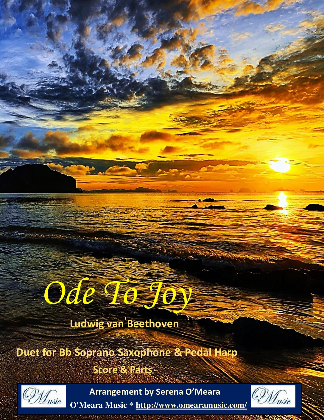 Ode to Joy, Duet for Bb Soprano Saxophone & Pedal Harp