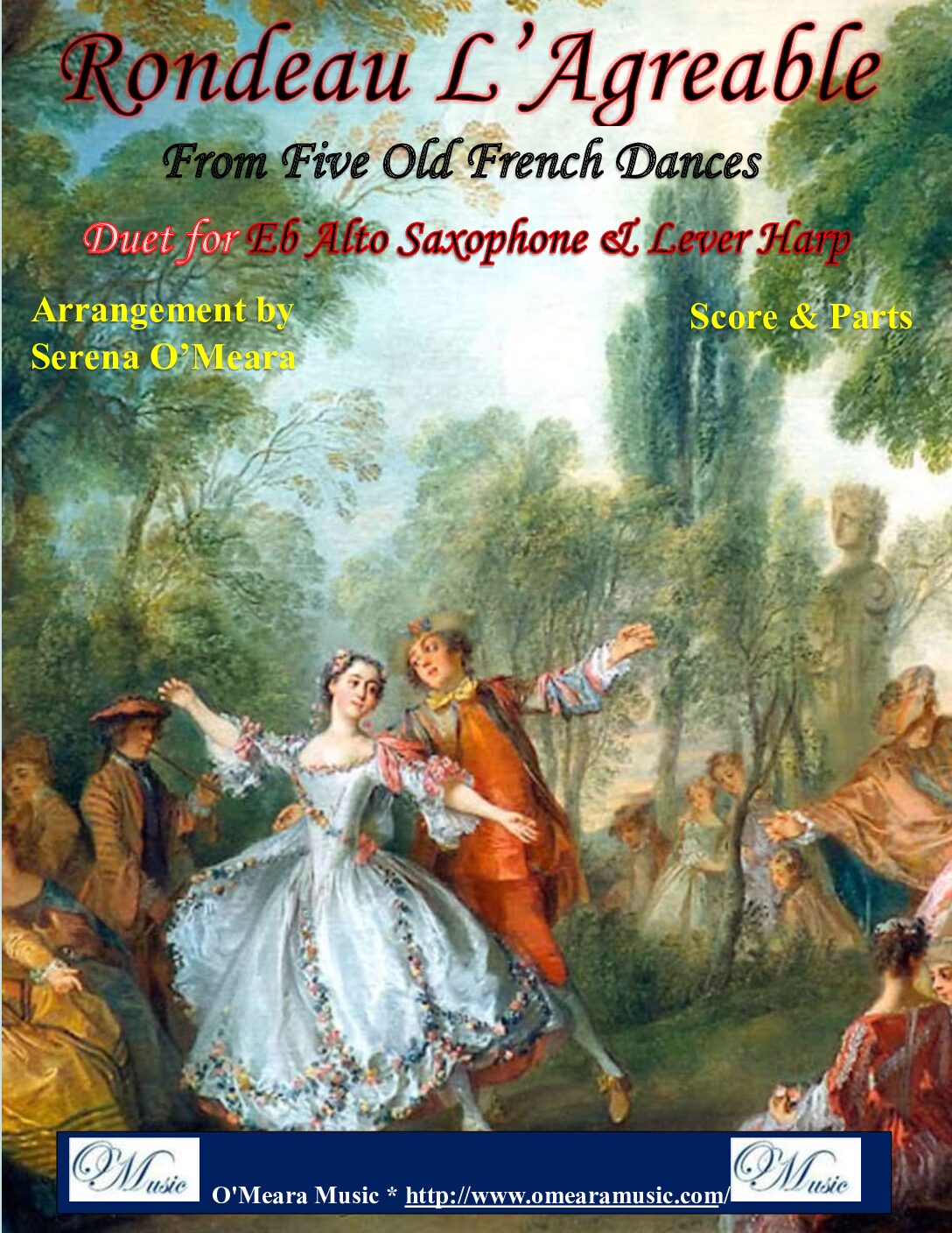 Rondeau L’Agreable, Duet for Eb Alto Saxophone & Lever Harp