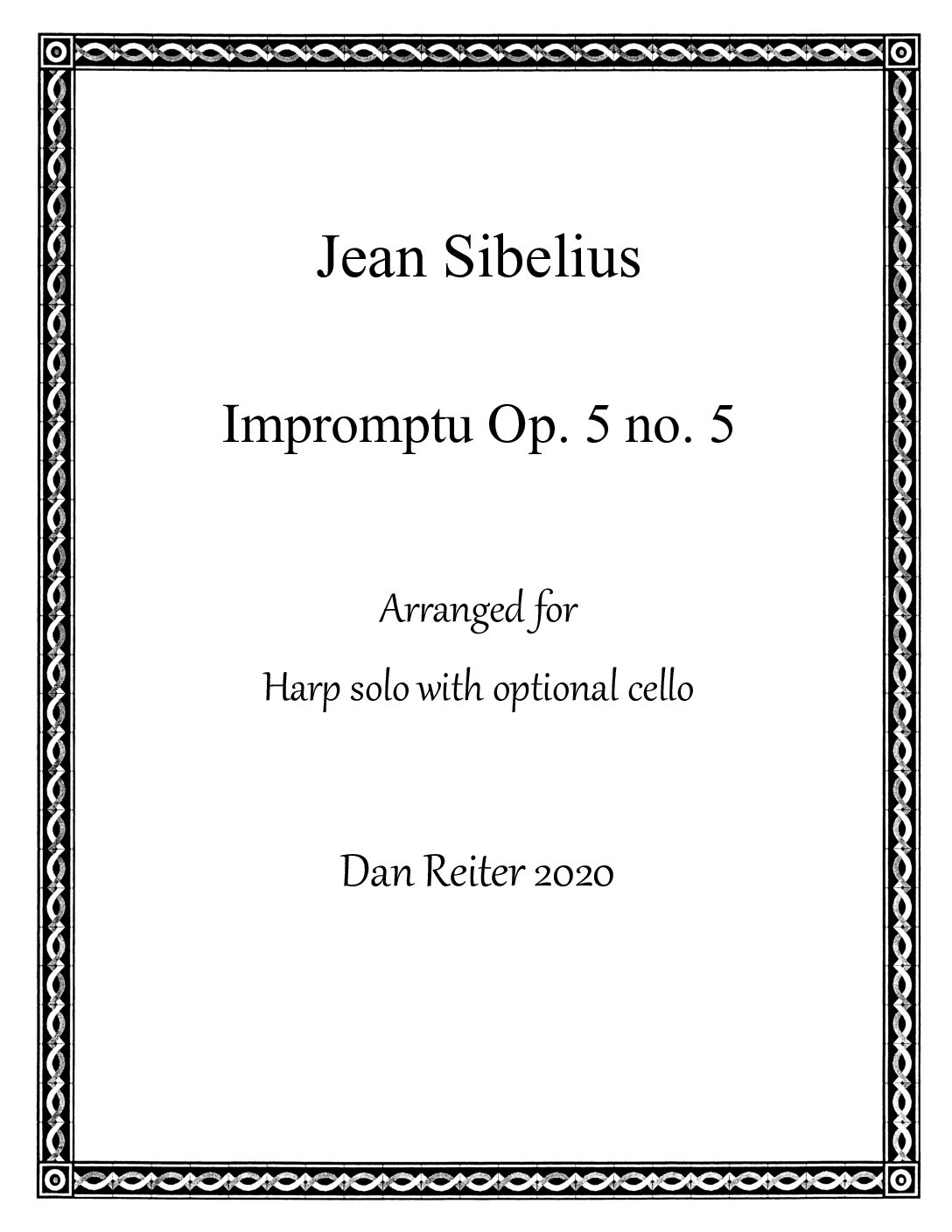 Impromptu Op. 5 no. 5-Jean Sibelius