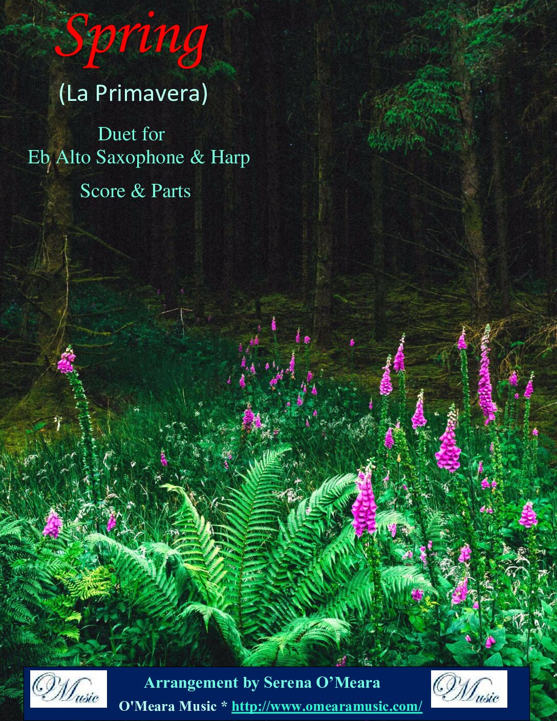 Spring (La Primavera), Duet for Eb Alto Saxophone & Harp