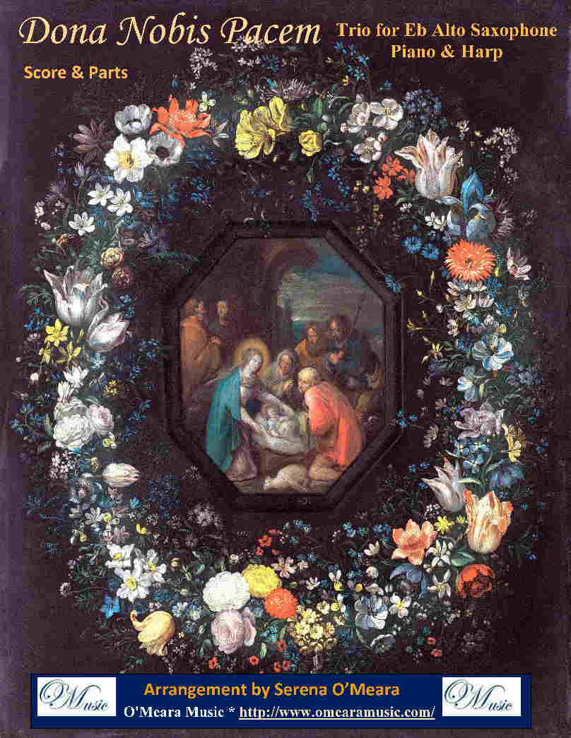 Dona Nobis Pacem, Trio for Eb Alto Saxophone, Harp, Piano