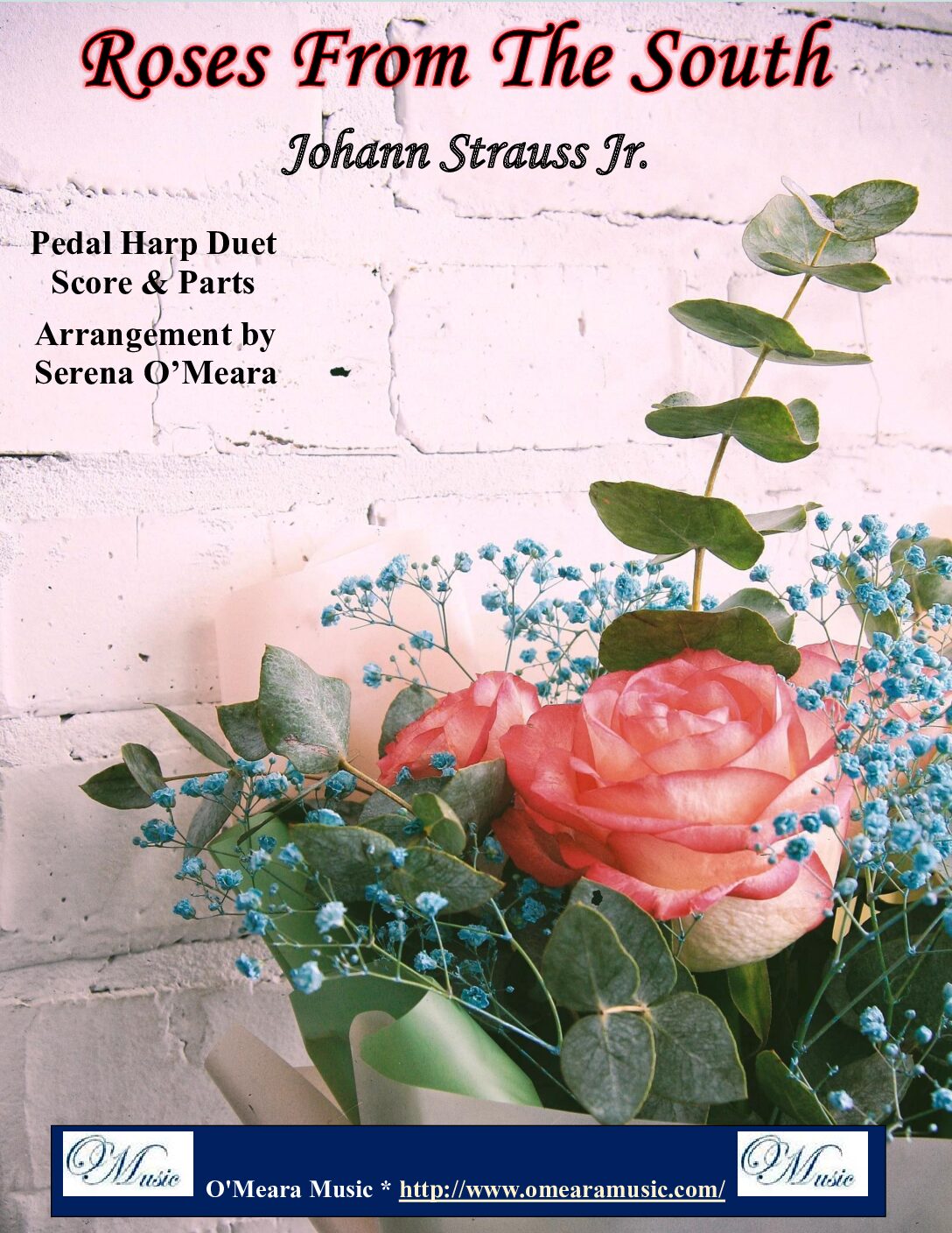 Roses From The South, Op 388 (Second Waltz), Pedal Harp Duet