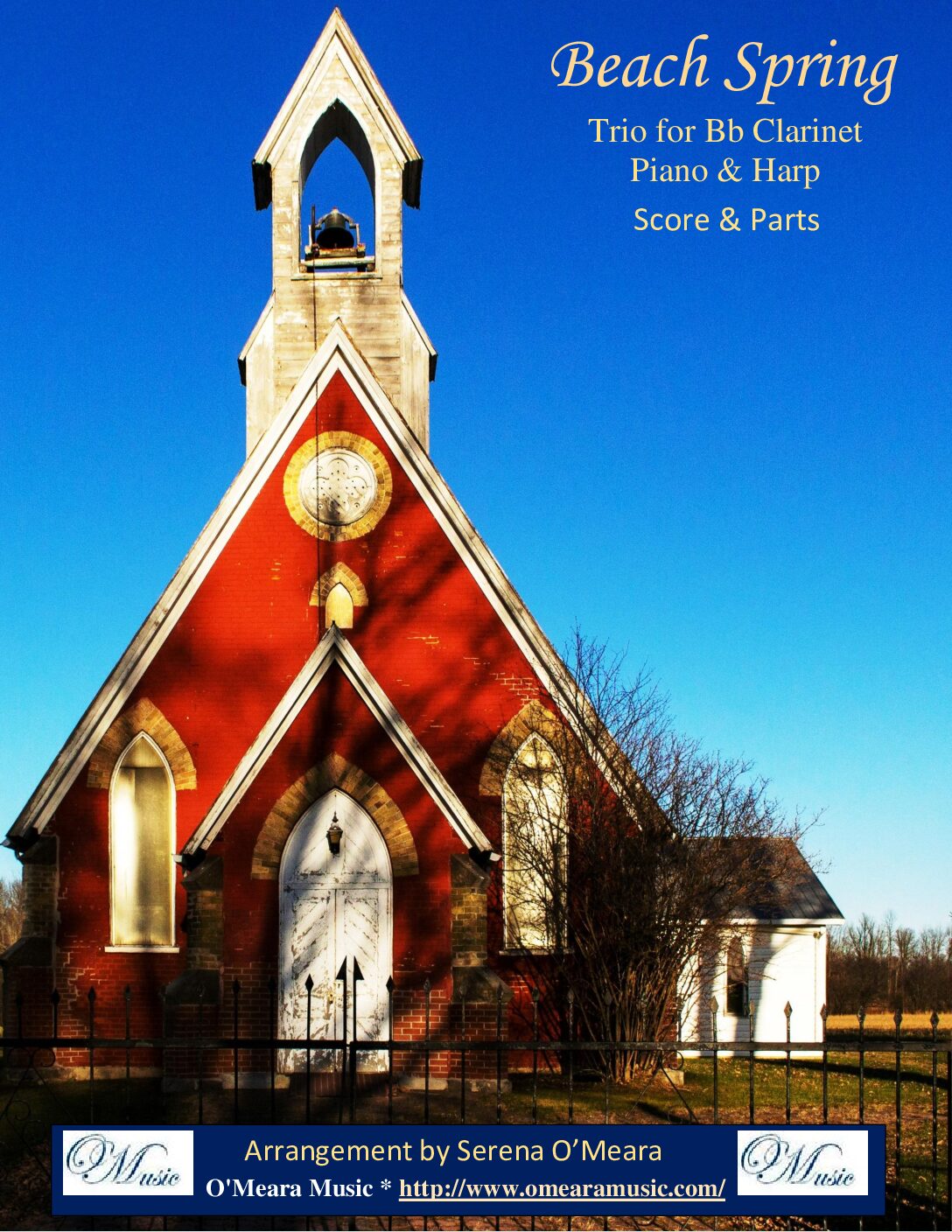 Beach Spring, Trio for Bb Clarinet, Piano & Harp