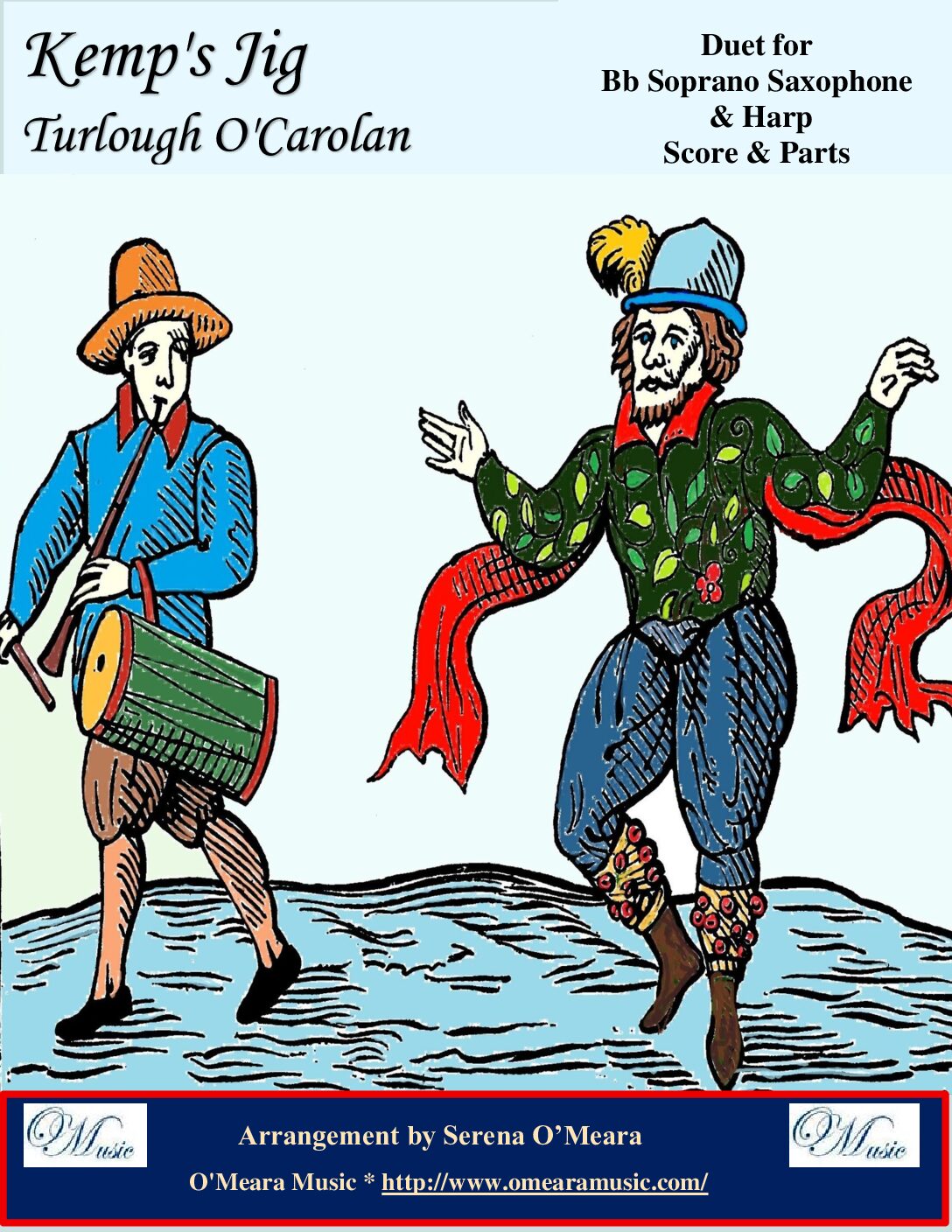 Kemp’s Jig, Duet for Bb Soprano Saxophone & Harp