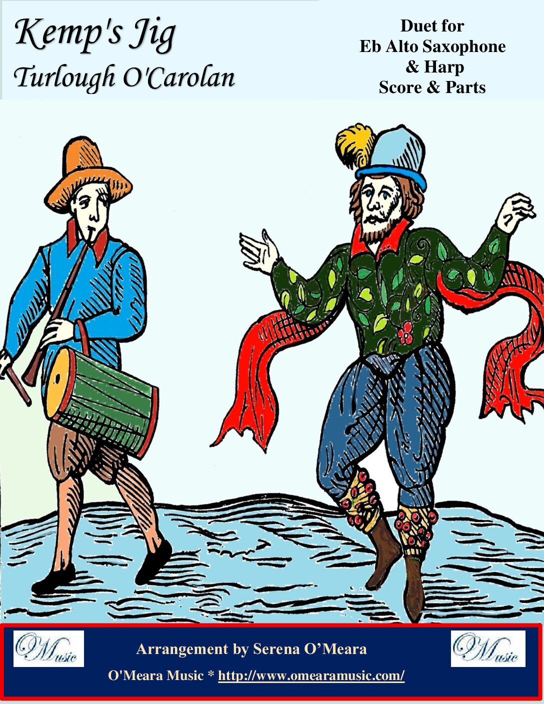 Kemp’s Jig, Duet for Eb Alto Saxophone & Harp