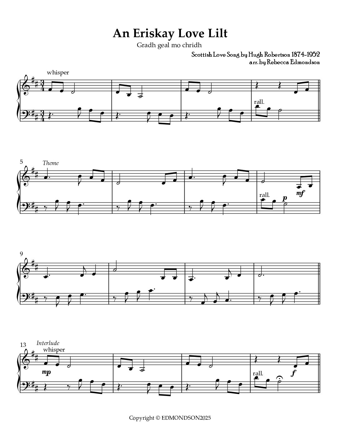 An Eriskay Love Lilt (Fair Love of my Heart) - Image 2