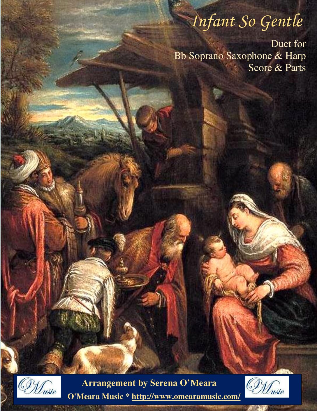 Infant So Gentle, Duet for Bb Soprano Saxophone & Harp