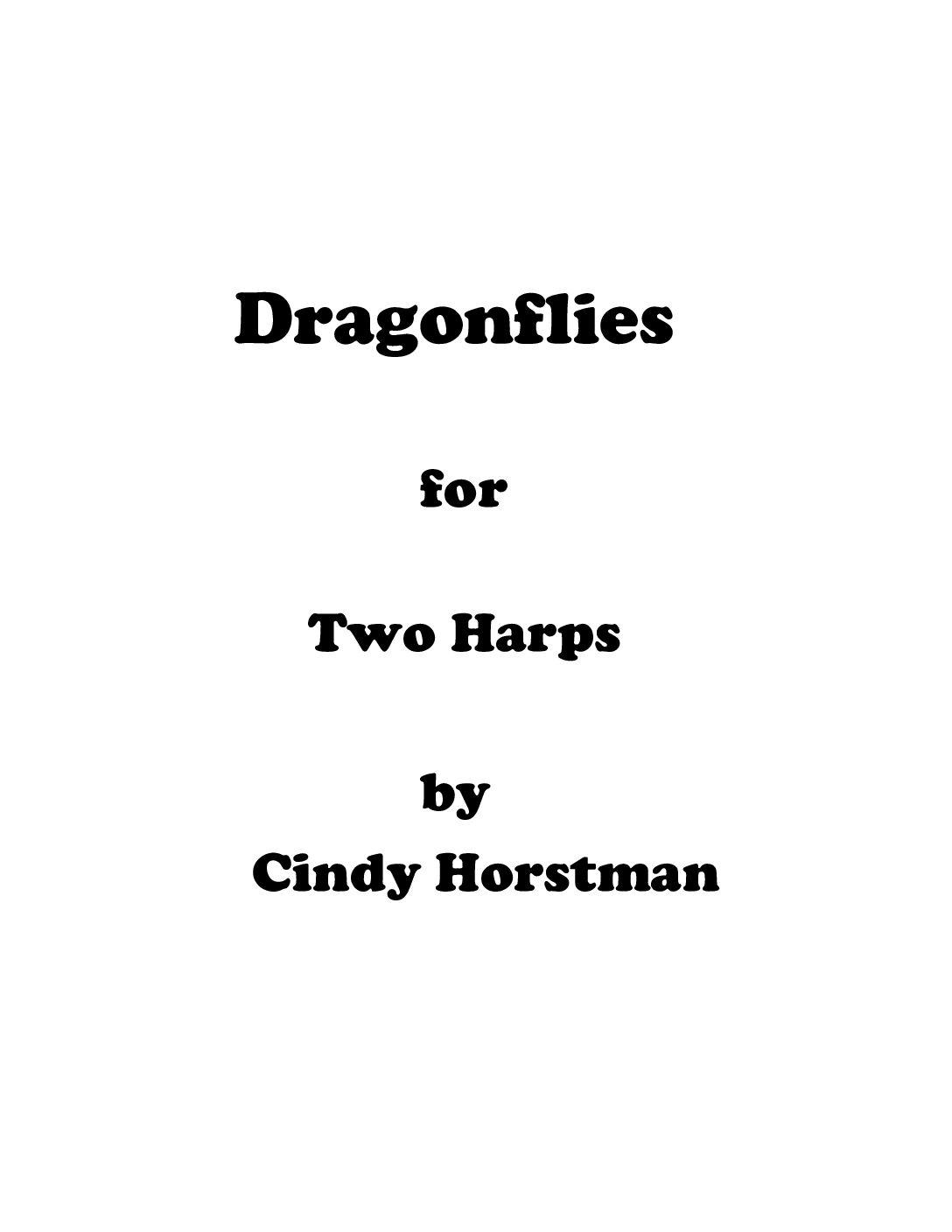 Dragonflies for 2 Harps